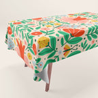 Whimsical Floral - colorful garden  Tablecloth Gallery Image 1