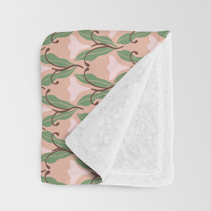 Tulip Whimsy - Vintage Nouveau Throw Blanket Gallery Image 3