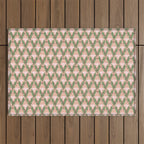 Tulip Whimsy - Vintage Nouveau Outdoor Rug Gallery Image 1