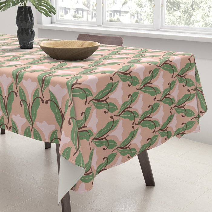 Tulip Whimsy - Vintage Nouveau Tablecloth Gallery Image 3