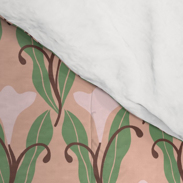Tulip Whimsy - Vintage Nouveau Comforter Gallery Image 4