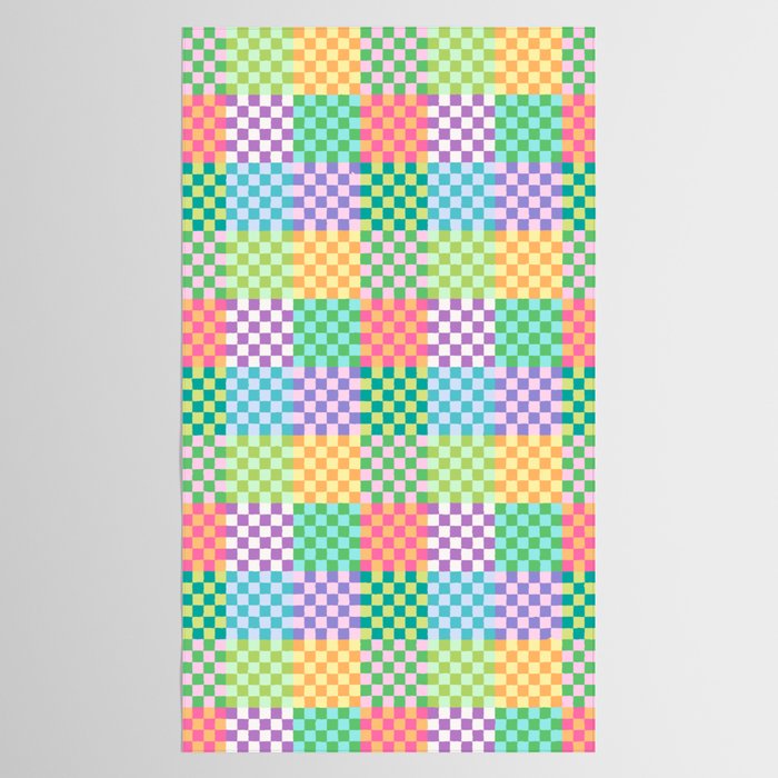 Rainbow Checks Tablecloth Gallery Image 2