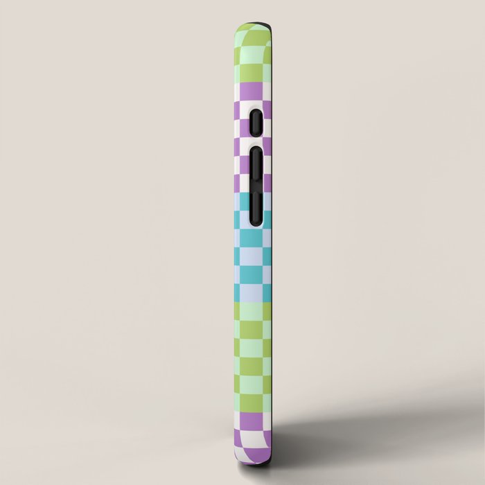 Rainbow Checks iPhone Case Gallery Image 2