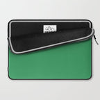 KELLY GREEN SOLID COLOR Laptop Sleeve Gallery Image 2