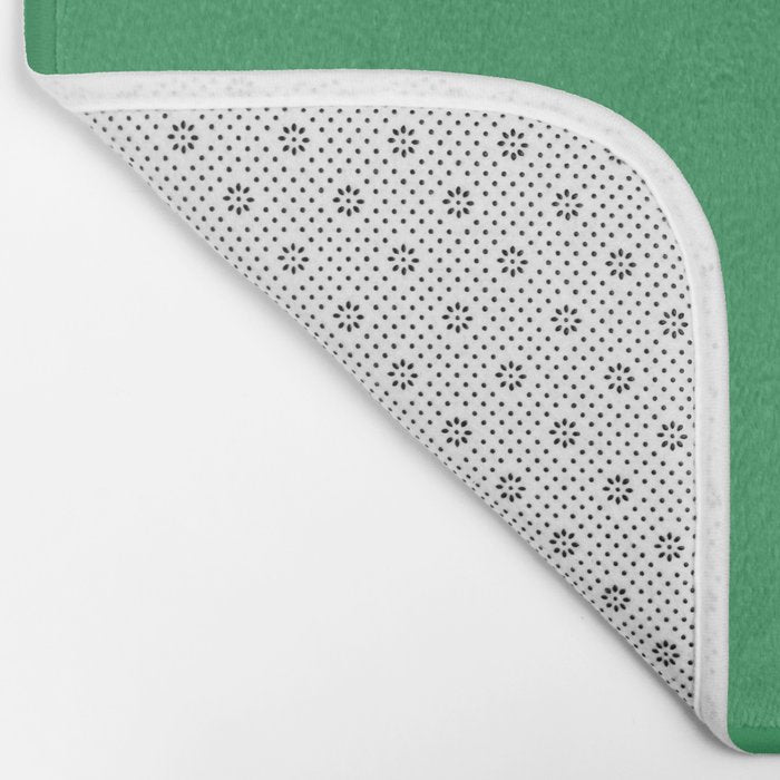 KELLY GREEN SOLID COLOR Bath Mat Gallery Image 2