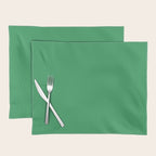 KELLY GREEN SOLID COLOR Placemat Gallery Image 1