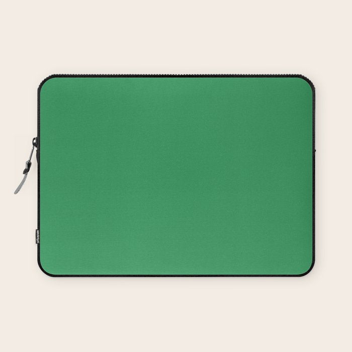 KELLY GREEN SOLID COLOR Laptop Sleeve Gallery Image 1