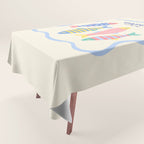  Catch of the Day - Playful Retro Sardine in fun stripes and dots Tablecloth Gallery Image 1