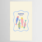  Catch of the Day - Playful Retro Sardine in fun stripes and dots Tablecloth Gallery Image 2