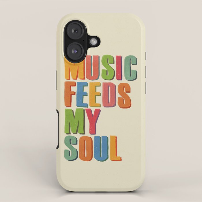MUSIC FEEDS MY SOUL iPhone Case Gallery Image 1
