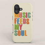 MUSIC FEEDS MY SOUL iPhone Case Gallery Image 1