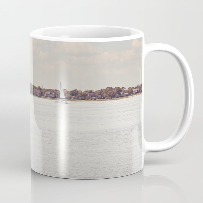 Sailing Charleston x Charleston South Carolina Ashley River Photography Coffee Mug Gallery Image 1