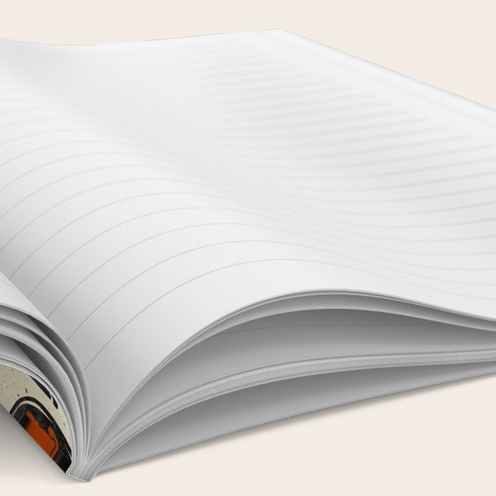 Vagabondâs Cupboard - black and cream with red, gold, teal, and peach Notebook Gallery Image 2