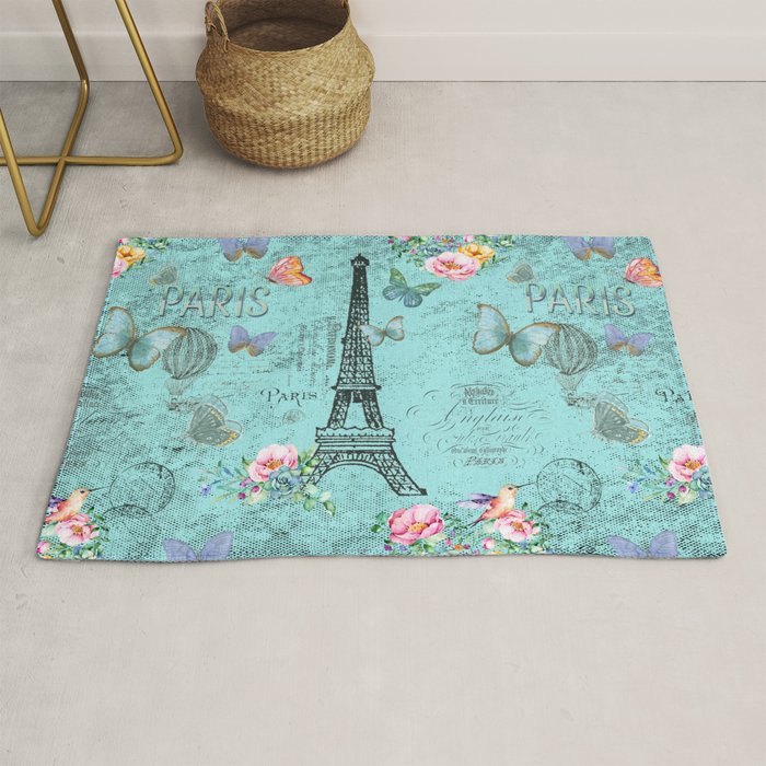 Paris - my blue love Rug Gallery Image 1