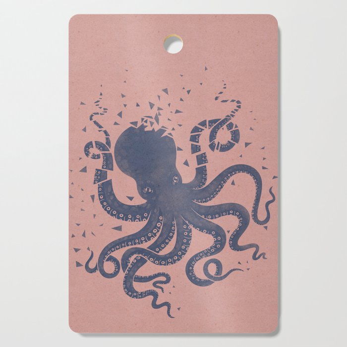 Octopus in the Deep Pastel Version Cutting Board Gallery Image 1