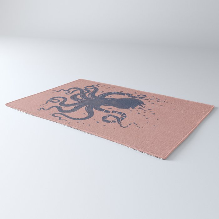 Octopus in the Deep Pastel Version Rug Gallery Image 3