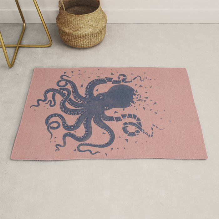 Octopus in the Deep Pastel Version Rug Gallery Image 1