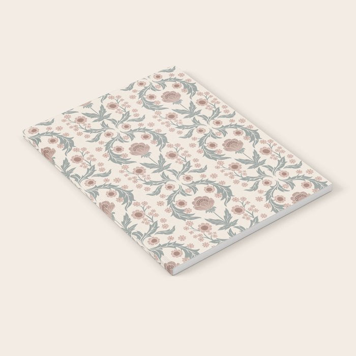 English Cottage Dusty Pink Posy Notebook