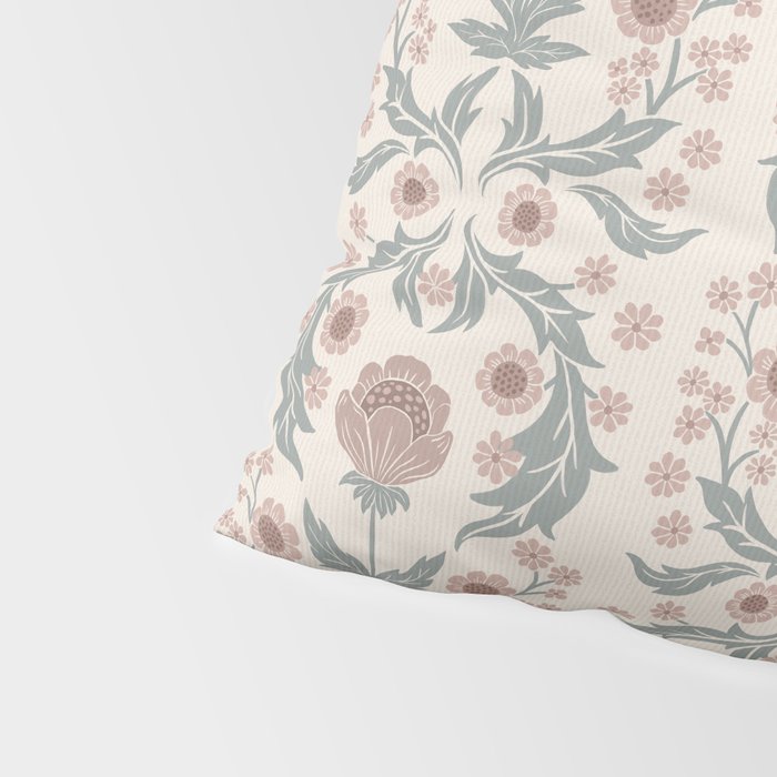 English Cottage Dusty Pink Posy Pillow Sham Gallery Image 4