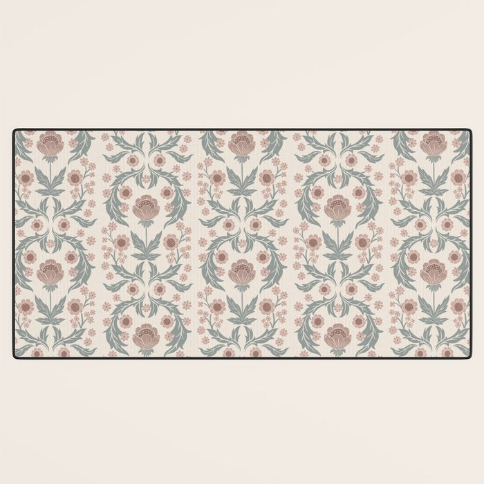English Cottage Dusty Pink Posy Desk Mat Gallery Image 3