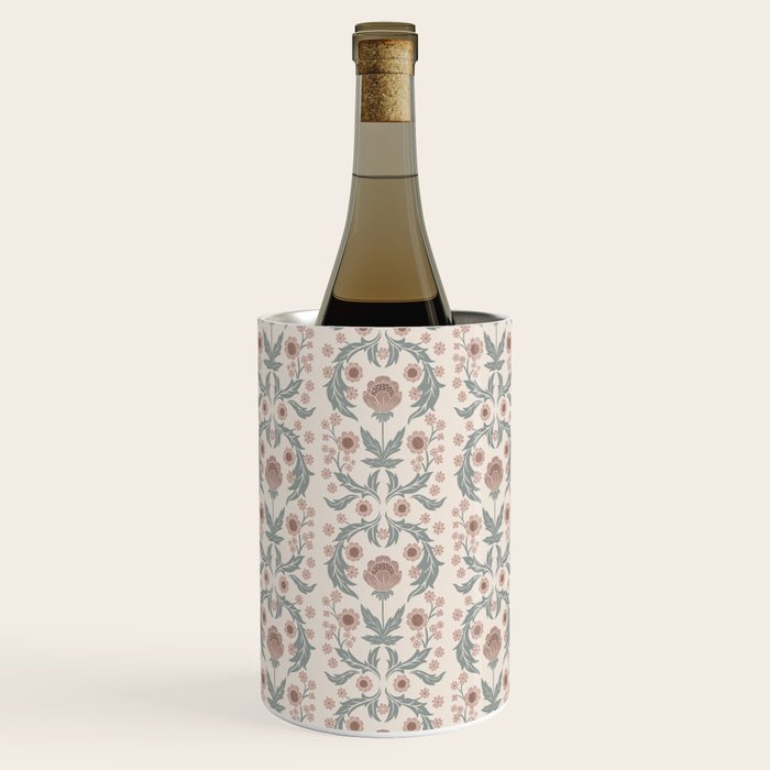 English Cottage Dusty Pink Posy Wine Chiller Gallery Image 1