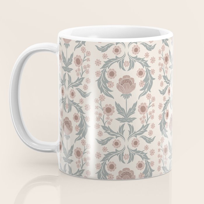 English Cottage Dusty Pink Posy Coffee Mug Gallery Image 3