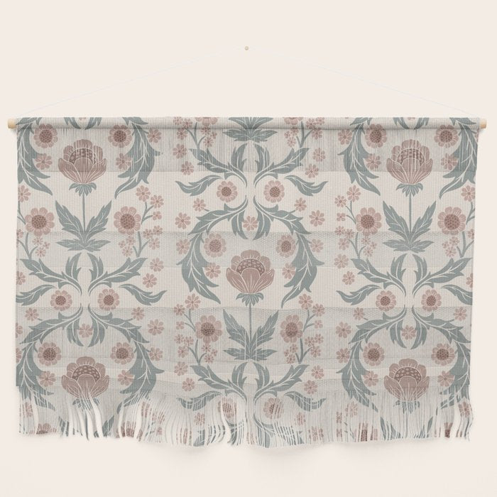 English Cottage Dusty Pink Posy Wall Hanging Gallery Image 1