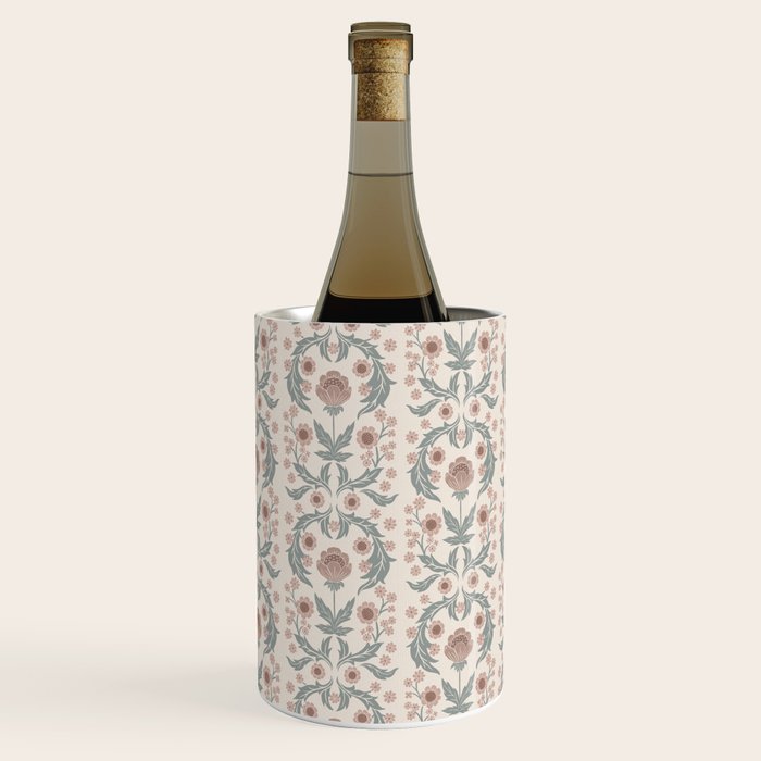 English Cottage Dusty Pink Posy Wine Chiller Gallery Image 2