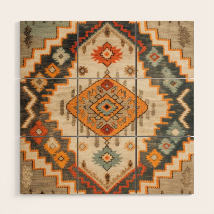 Southwestern Rustic Bohemian Design Wood Wall Art Gallery Image 1