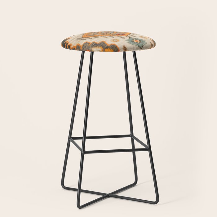 Southwestern Rustic Bohemian Design Stool Gallery Image 1