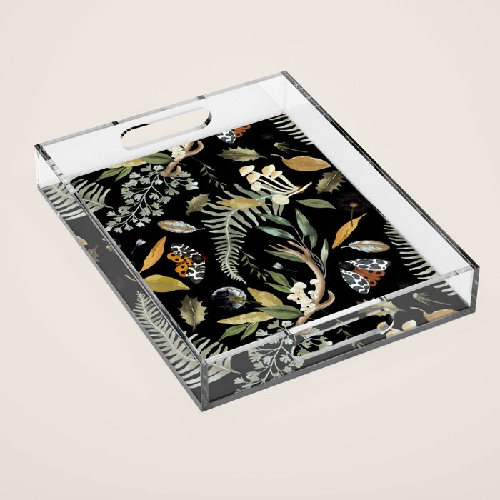 Moths Mystical Woodland D Acrylic Tray Gallery Image 1