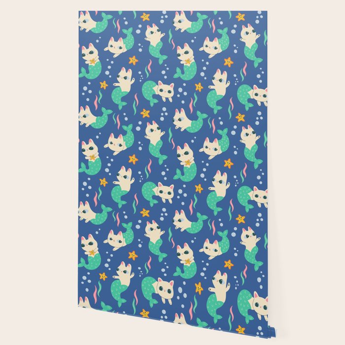 Pretty Purrmaids - Cat Mermaids Wallpaper Gallery Image 2