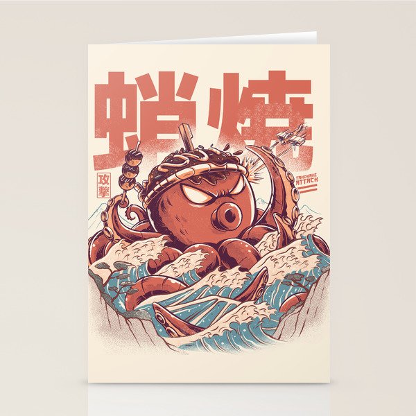 Takoyaki Attack Stationery Card Gallery Image 2