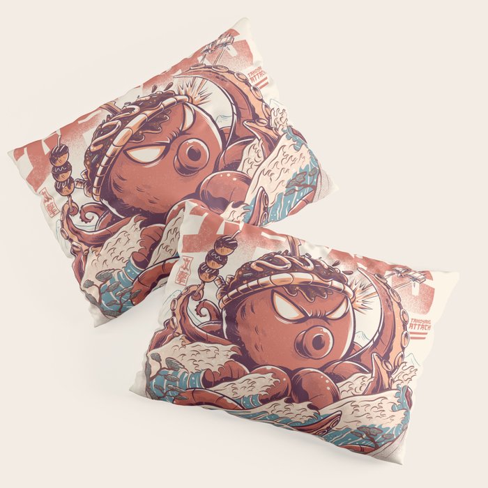Takoyaki Attack Pillow Sham Gallery Image 1