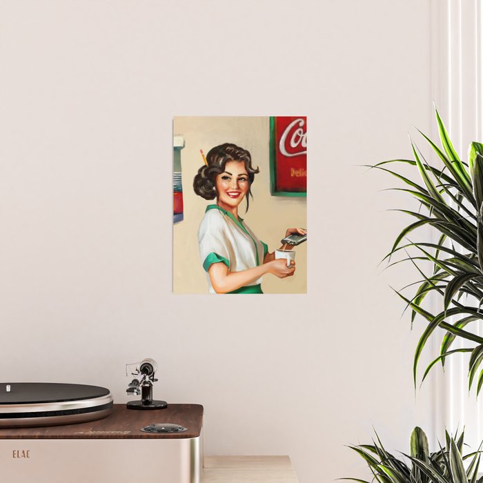Diner Pinup Girl Poster Gallery Image 2
