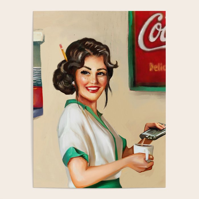 Diner Pinup Girl Poster Gallery Image 4