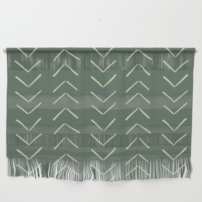 Boho Big Arrows in Leaf Green Wall Hanging Gallery Image 1
