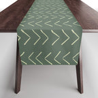 Boho Big Arrows in Leaf Green Table Runner Gallery Image 1