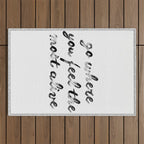 Go where you feel the most alive 2 Outdoor Rug Gallery Image 1