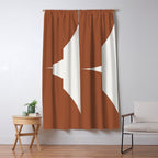 Bold Geometric Shapes - Red Window Curtain Gallery Image 5