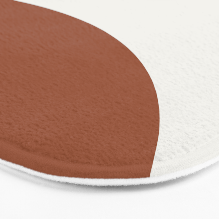 Bold Geometric Shapes - Red Bath Mat Gallery Image 3