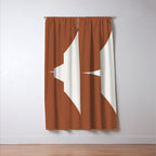 Bold Geometric Shapes - Red Window Curtain Gallery Image 3
