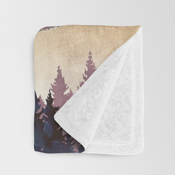 Mauve Vista Throw Blanket Gallery Image 3