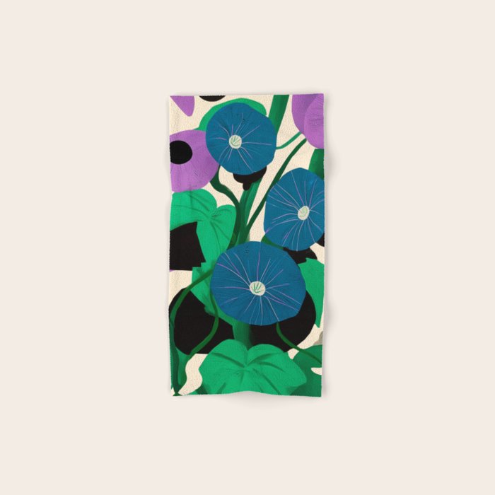 Blue Petunia Study Bath Towel Gallery Image 1