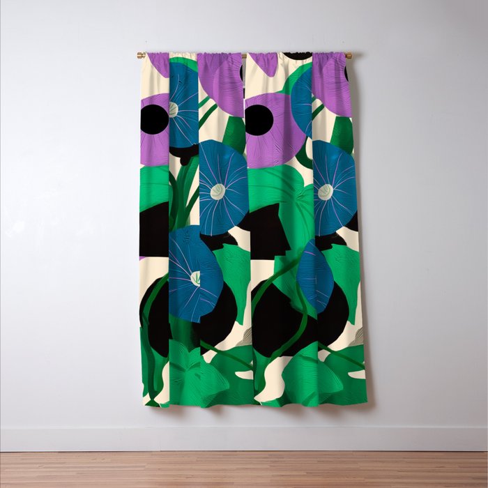 Blue Petunia Study Window Curtain Gallery Image 3