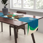 Blue Petunia Study Table Runner Gallery Image 2