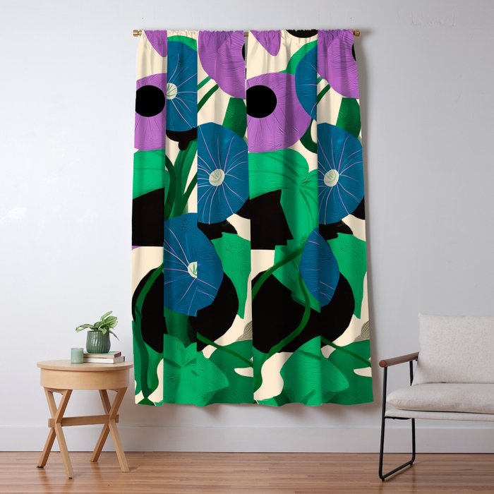 Blue Petunia Study Window Curtain Gallery Image 5