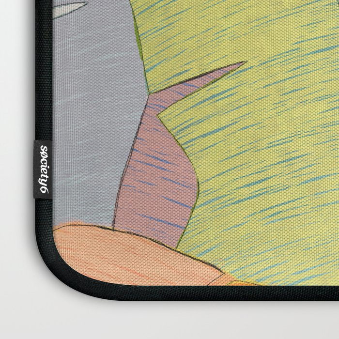 Banana leaves pastel colors Laptop Sleeve Gallery Image 3
