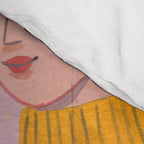 Woman with Cat and Autumn Bouquet Comforter Gallery Image 4