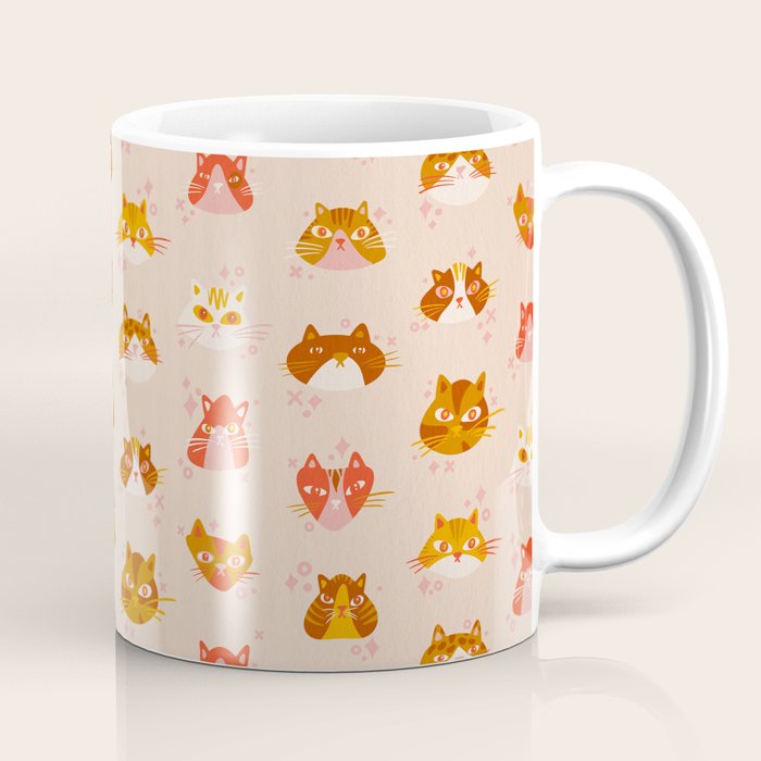 Cat Faces Collection - Retro Coffee Mug Gallery Image 1